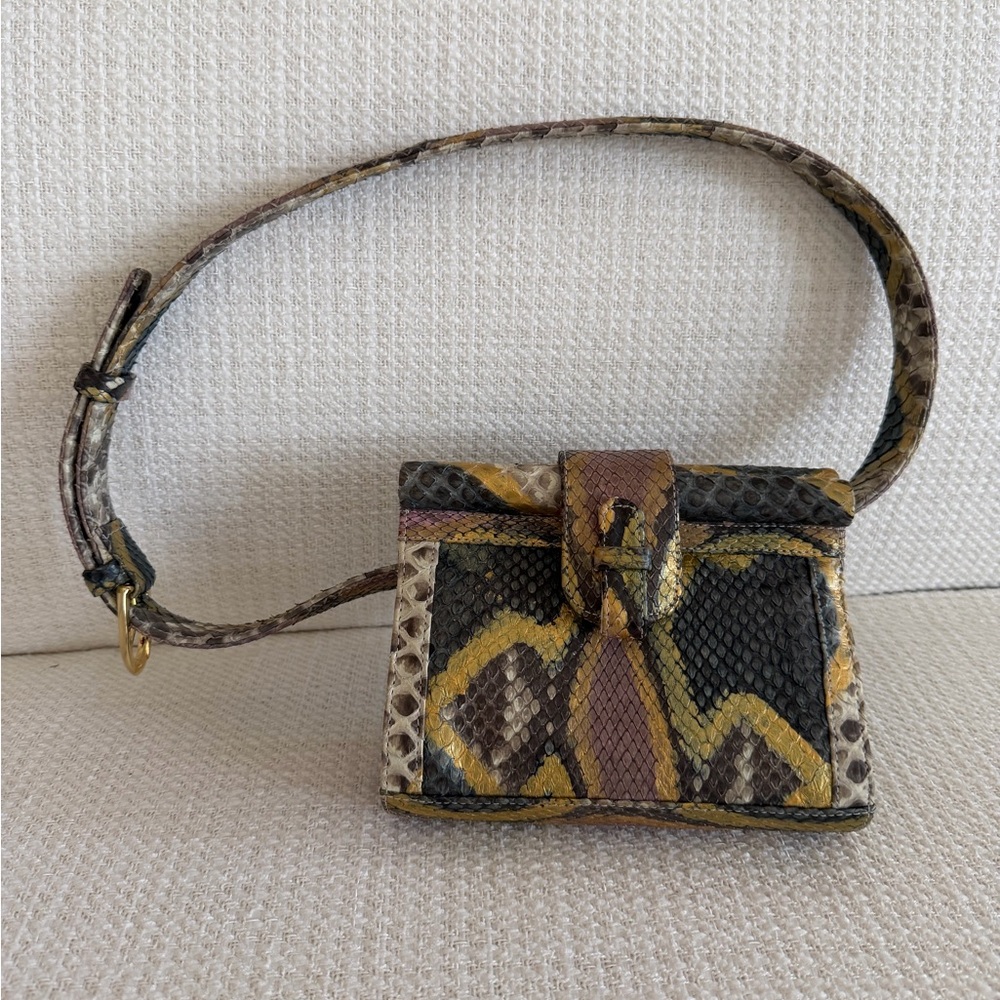 Authentic Genuine Python Belt Bag! - image 1